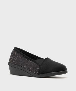 Chaussons enveloppants dessus velours femme vue3 - G'FLEX GEMO FOR GOOD - GEMO
