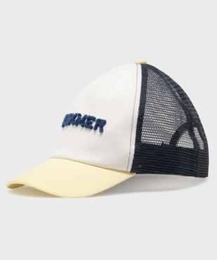 Casquette en résille avec inscription maille bouclette garçon vue1 - GEMO (ACCESS) - GEMO