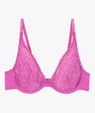 Soutien-gorge triangle en dentelle avec armatures vue4 - GEMO(HOMWR FEM) - GEMO