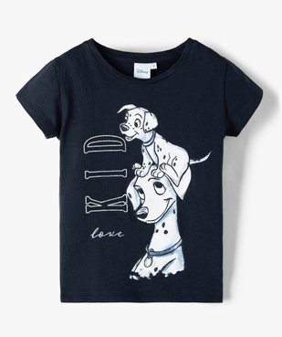 Tee-shirt fille à manches courtes imprimé Disney - Les 101 Dalmatiens vue1 - DISNEY DTR - GEMO