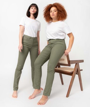 Pantalon coupe Regular taille normale femme vue1 - GEMO 4G FEMME - GEMO