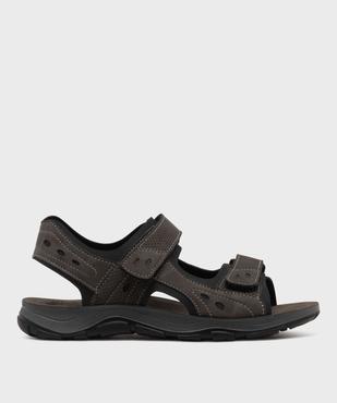 Sandales homme sport unies à scratch vue7 - G'FLEX - GEMO