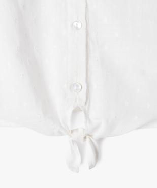 Chemise sans manches loose en coton plumetis fille vue9 - GEMO (ENFANT) - GEMO