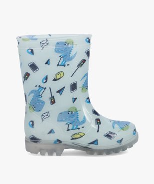Bottes de pluie garçon imprimées streetwear dinosaures vue1 - GEMO (ENFANT) - GEMO