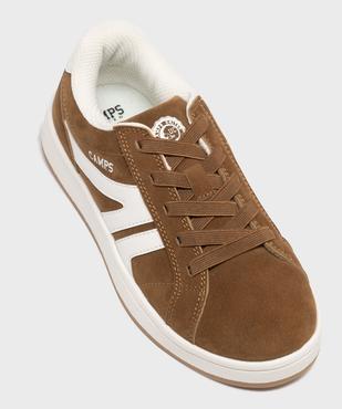 Baskets basses style skateshoes en suédine à lacets élastiques garçon - Camps United vue5 - CAMPS - GEMO