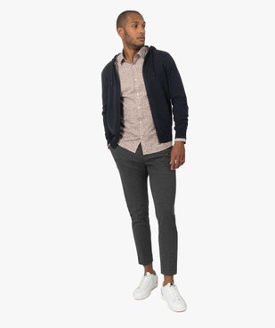Gilet homme en maille avec capuche vue5 - GEMO (HOMME) - GEMO