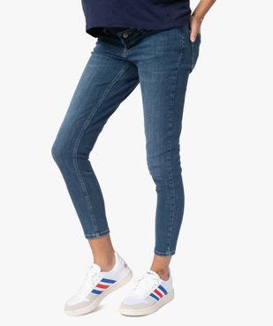 Jean de grossesse coupe Slim avec bandeau bas vue1 - GEMO (MATER) - GEMO
