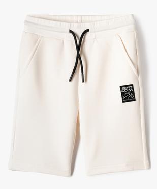 Bermuda en maille douce et extensible à taille élastiquée garçon vue1 - GEMO (ENFANT) - GEMO