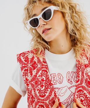 Veste sans manche matelassée à motifs femme vue2 - GEMO 4G FEMME - GEMO