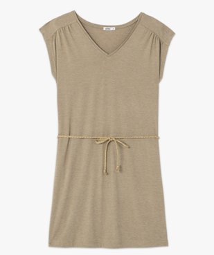 Robe femme sans manches en maille pailletée vue4 - GEMO(FEMME PAP) - GEMO