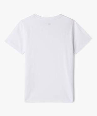 Tee-shirt à manches courtes en coton uni garçon vue3 - GEMO 4G GARCON - GEMO