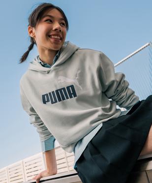 Sweat à capuche coupe courte avec logo poitrine fille - Puma vue1 - PUMA - GEMO