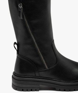 Bottes esprit biker à semelle crantée femme vue6 - GEMO (CASUAL) - GEMO