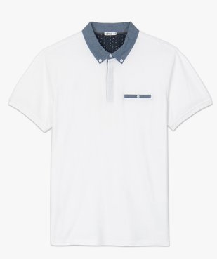 Polo homme avec col chemise contrastant vue4 - Nikesneakers (HOMME) - Nikesneakers