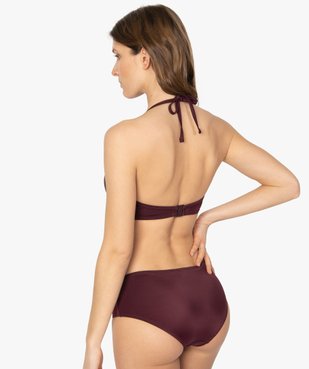 Haut de maillot de bain forme corbeille effet drapé vue2 - GEMO (PLAGE) - GEMO