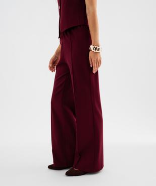  Pantalon de tailleur à taille élastiquée femme vue2 - GEMO(FEMME PAP) - GEMO