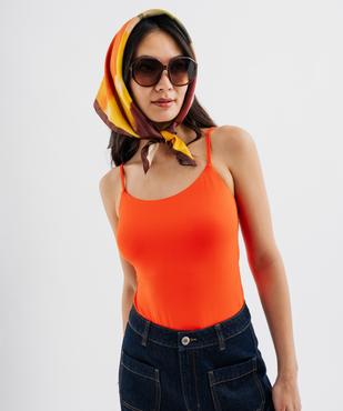 Body à fines bretelles femme vue2 - GEMO(FEMME PAP) - GEMO