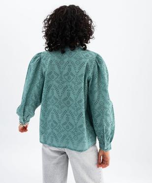 Chemise en coton à motifs brodés femme vue3 - GEMO(FEMME PAP) - GEMO