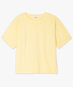Tee-shirt femme à manches courtes coupe ample vue4 - GEMO(FEMME PAP) - GEMO