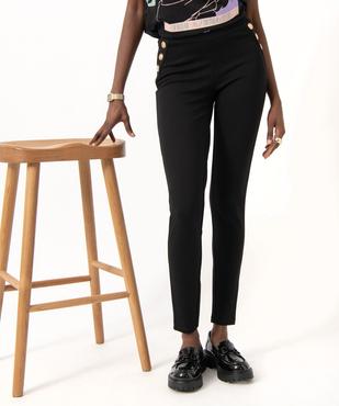 Legging avec boutons sur les hanches femme vue1 - GEMO(FEMME PAP) - GEMO