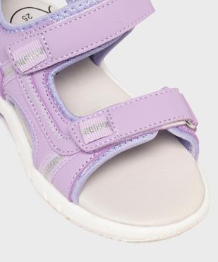 Sandales en toile ajustables par 3 scratchs fille - Lovely Wings vue6 - LOVELY WINGS - GEMO