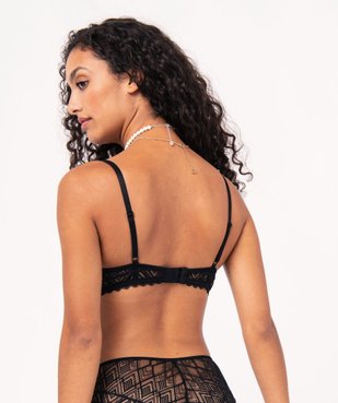 Soutien-gorge push-up en dentelle vue3 - GEMO(HOMWR FEM) - GEMO