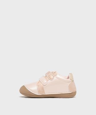 Chaussures premiers pas souples et légères bébé fille - Hobiz vue3 - HOBIZ - GEMO