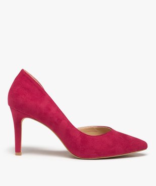 Escarpins femme unis à talon aiguille et bout pointu vue2 - GEMO 4G FEMME - GEMO