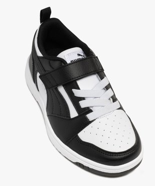 Baskets garçon avec scratch et lacets élastiques Rebound V6 - Puma vue5 - PUMA - GEMO