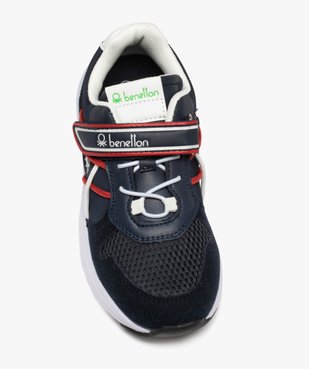Baskets garçon à lacets élastiques et scratch - Benetton vue5 - BENETTON - GEMO