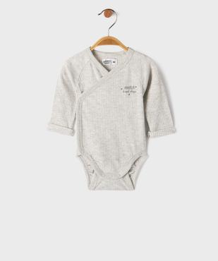 Ensemble naissance évolutif 3 pièces bébé : body, pantalon, bonnet vue2 - GEMO 4G BEBE - GEMO