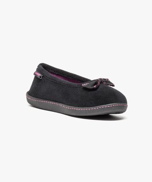 Chaussons ballerines avec noeud sur le dessus - Isotoner vue2 - ISOTONER - GEMO