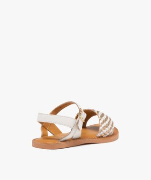 Sandale fille blanche vue4 - TANEO GEMO FOR GOOD - GEMO