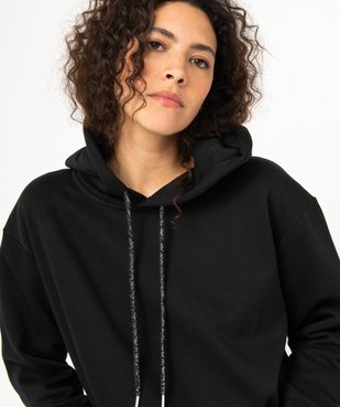 Sweat oversize à capuche intérieur molletonné femme vue6 - GEMO(FEMME PAP) - GEMO