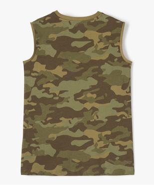 Débardeur garçon à motif camouflage vue3 - GEMO (JUNIOR) - GEMO