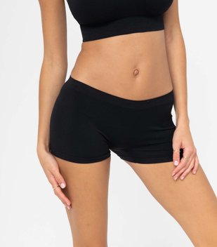Boxer en maille extensible femme vue1 - GEMO 4G FEMME - GEMO