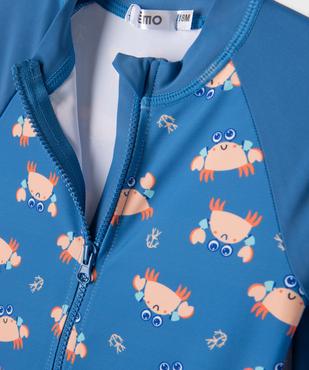 Maillot de bain combinaison anti UV à motifs crabes bébé garçon vue3 - GEMO(BEBE DEBT) - GEMO