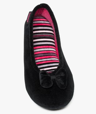 Chaussons ballerines en velours Isotoner vue5 - ISOTONER - GEMO
