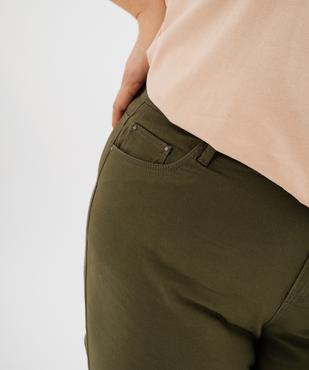 Bermuda à revers en coton stretch femme grande taille vue6 - GEMO 4G GT - GEMO