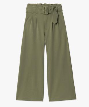 Pantacourt femme taille haute avec ceinture à boucle vue4 - GEMO(FEMME PAP) - GEMO