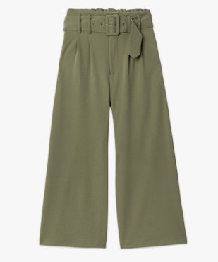Pantacourt femme taille haute avec ceinture à boucle vue4 - GEMO(FEMME PAP) - GEMO