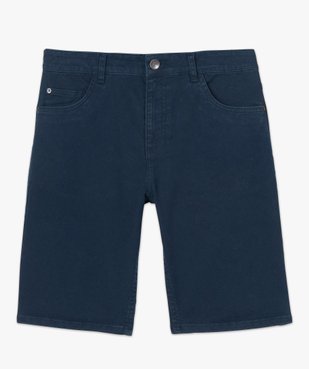 Bermuda homme en toile de coton épaisse coupe jean vue5 - GEMO (HOMME) - GEMO