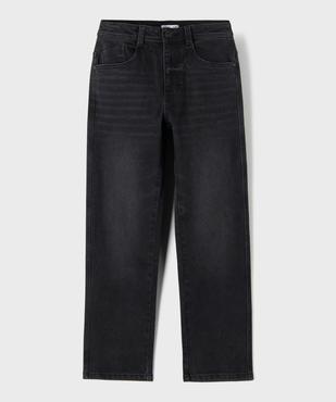 Jean regular en denim de coton stretch délavé garçon vue1 - GEMO (JUNIOR) - GEMO