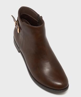 Boots zippées à talon plat femme - Valentina Baldano vue5 - VALENTINA BALDA - GEMO