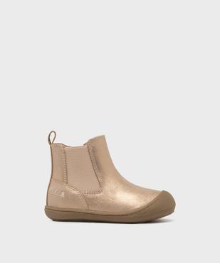 Boot métallisés façon Chelsea bébé fille - LuluCastagnette vue1 - LULUCASTAGNETTE - GEMO