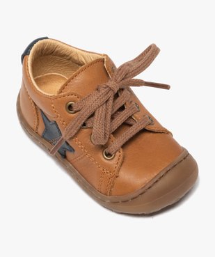 Chaussures premiers pas à lacets bébé garçon - Bopy vue5 - BOPY - GEMO