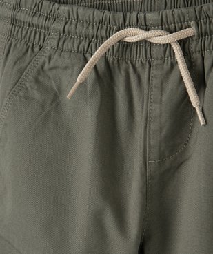 Pantalon garçon avec taille et chevilles élastiquées vue2 - GEMO (ENFANT) - GEMO
