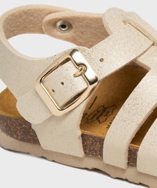 Sandales pailletées à bout fermé et semelle intérieure cuir fille - Lovely Wings vue6 - LOVELY WINGS - GEMO