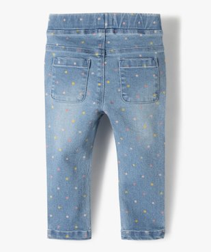 Jegging bébé fille à pois multicolores vue3 - GEMO(BEBE DEBT) - GEMO
