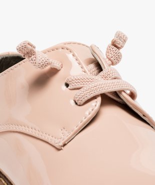 Derbies fille vernies à lacets élastiques vue6 - GEMO (ENFANT) - GEMO